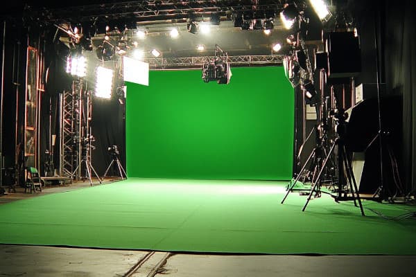 green screen on set